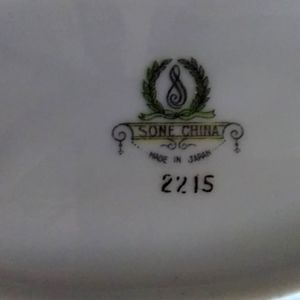 Vintage 1940s Mt.Fuji sone china oval serving platter.